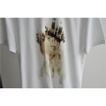 Camiseta de algodón estampado de diseño de moda para hombre para el verano